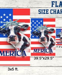 patriot cow american flag merica bnn468f 7606