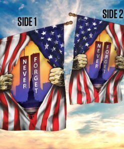 patriot day. 911 never forget american flag 3414