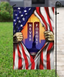 patriot day. 911 never forget american flag 6056