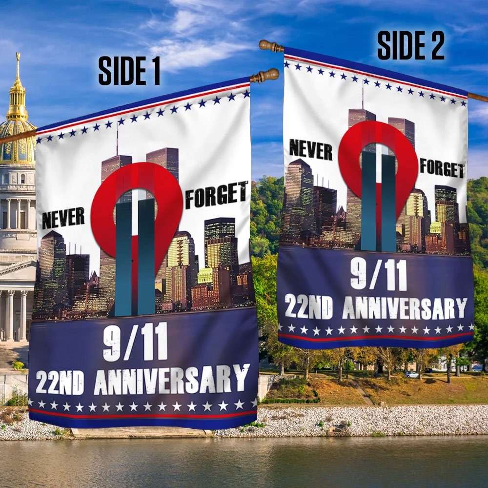 Patriot Day 911 Never Forget 22nd Anniversary Flag MLN1547F - Image 2
