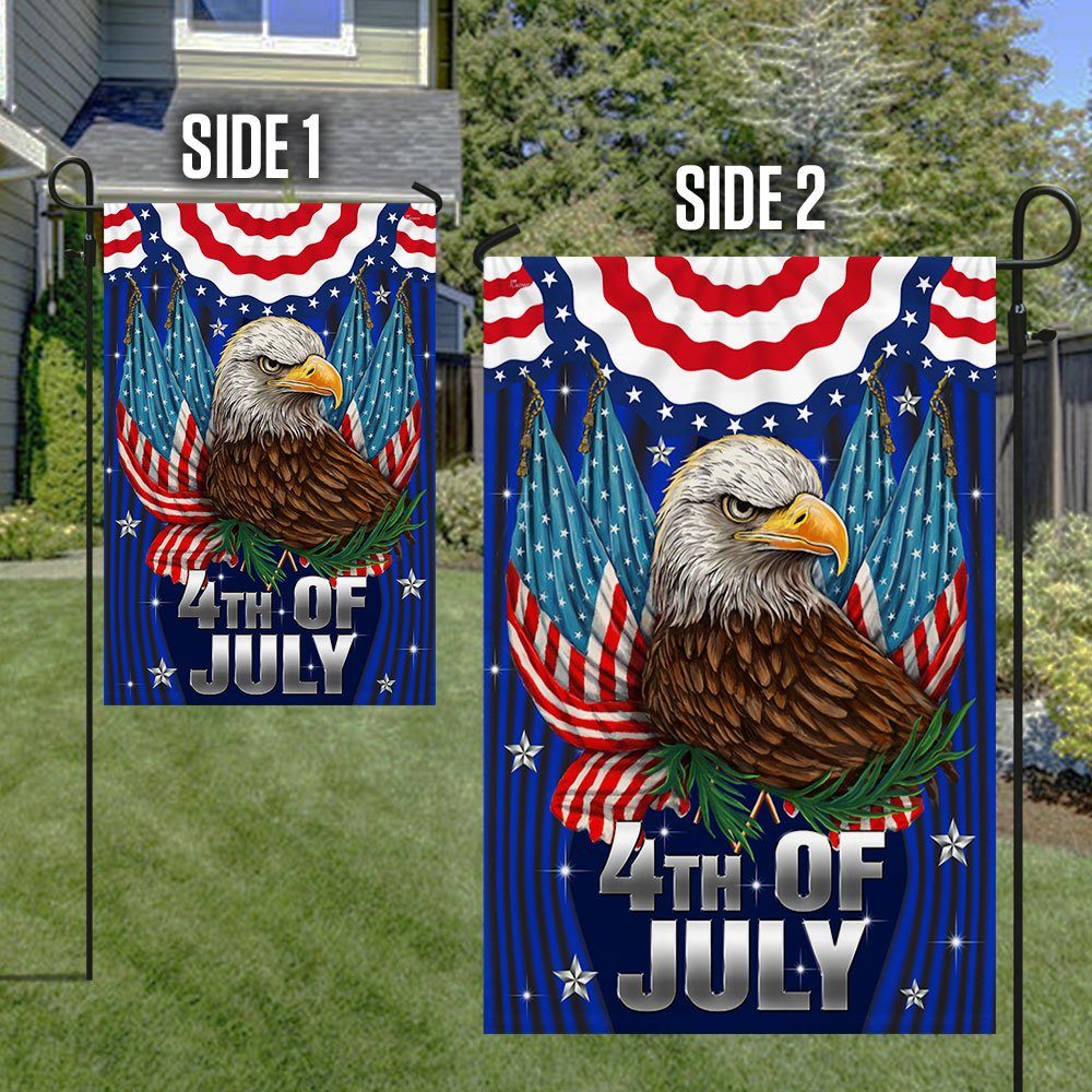 Patriot Eagle Independence Day Happy Fourth of July Flag MLN1424F - Image 5