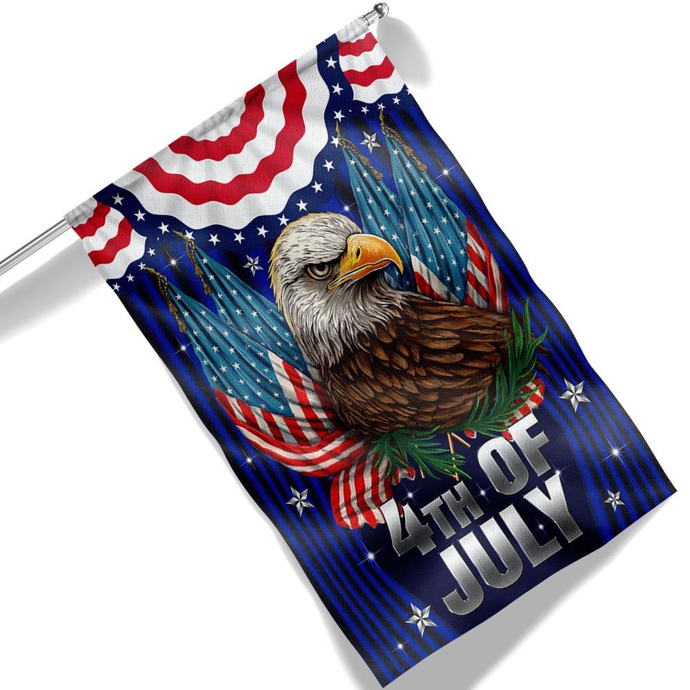Patriot Eagle Independence Day Happy Fourth of July Flag MLN1424F - Image 6