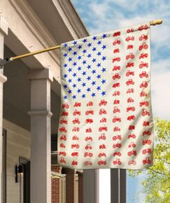 Patriot Farmer, Tractor 4th Of July Flag