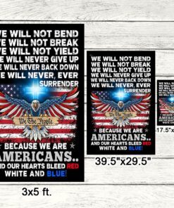 patriot flag because we are americans our hearts bleed red white and blue flag mln424f 4832