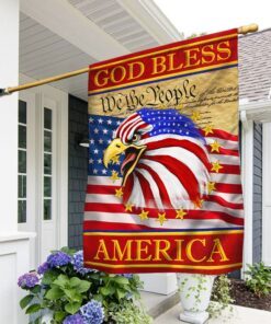 Patriot Flag God Bless America American Eagle Patriotic Flag QTR218F