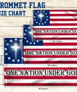 patriot flag one nation under god american grommet flag trl1619gf 2586