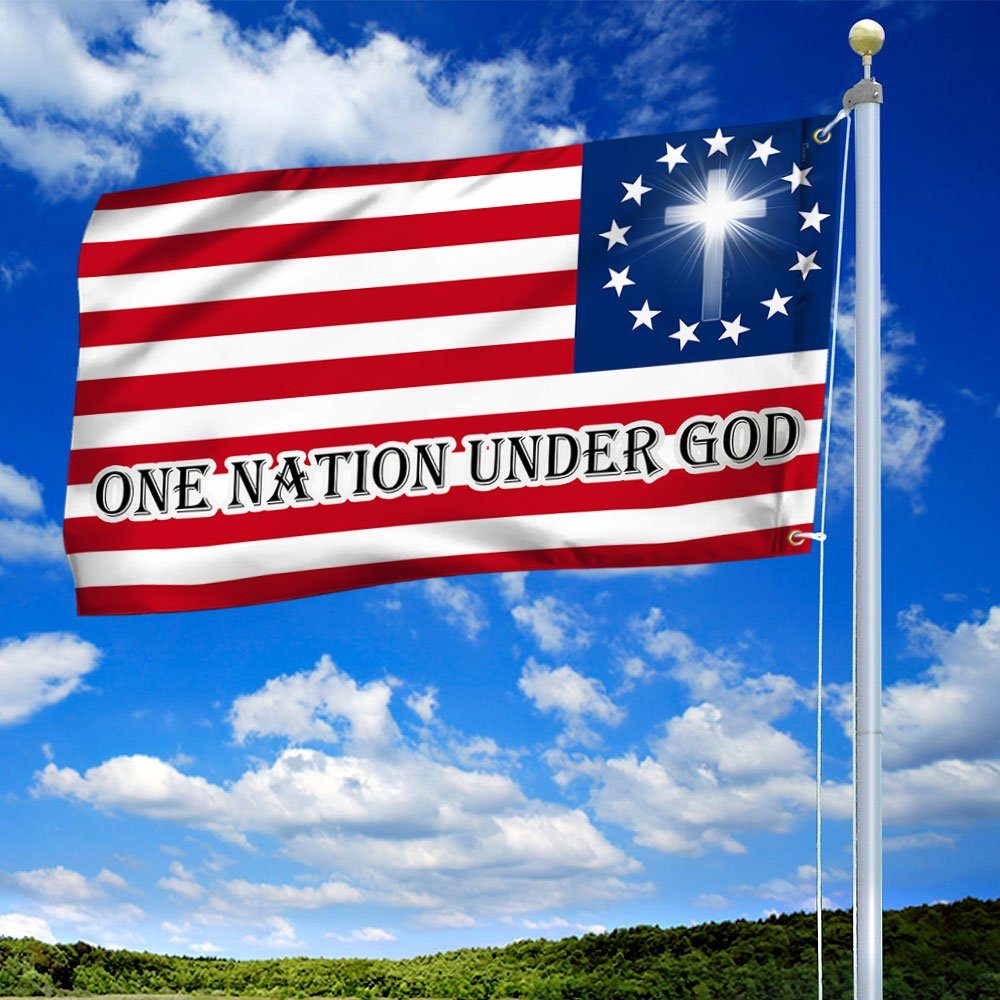 Patriot Flag One Nation Under God American Grommet Flag TRL1619GF - Image 2