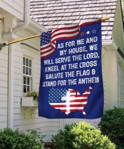 patriot jesus as for me and my house we will serve the lord flag mln1340f 1326