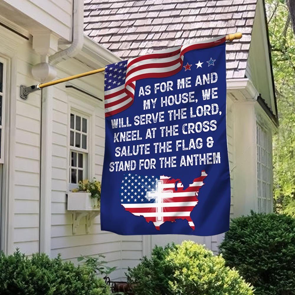 Patriot Jesus As For Me and My House We Will Serve The Lord Flag MLN1340F - Image 2