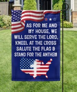 Patriot Jesus As For Me and My House We Will Serve The Lord Flag MLN1340F