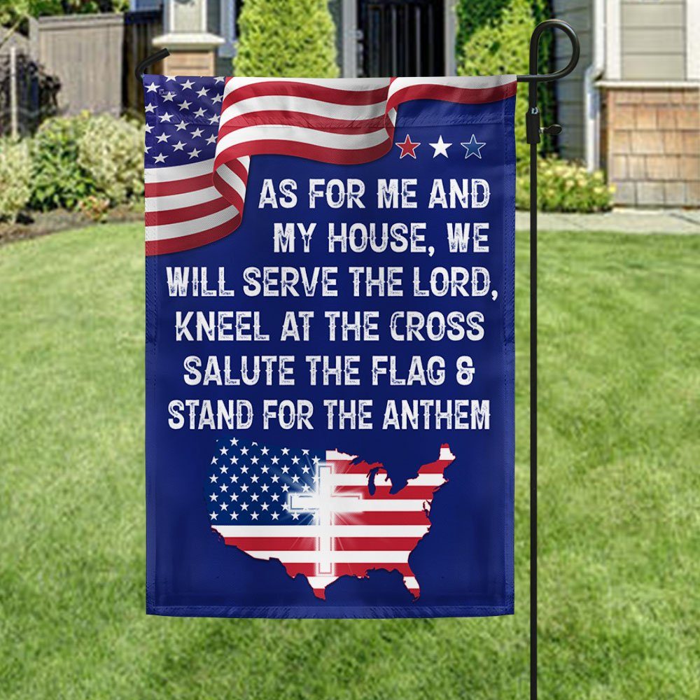 Patriot Jesus As For Me and My House We Will Serve The Lord Flag MLN1340F