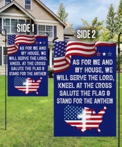patriot jesus as for me and my house we will serve the lord flag mln1340f 3490