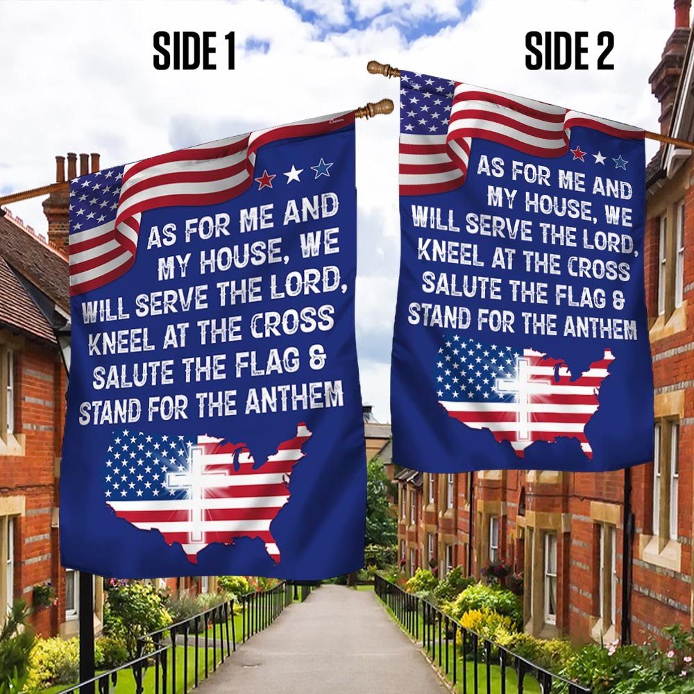 Patriot Jesus As For Me and My House We Will Serve The Lord Flag MLN1340F - Image 3