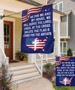 patriot jesus as for me and my house we will serve the lord flag mln1340f 8967