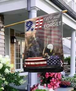 Patriotic American Flag With Eagle Flagwix™ 911 Never Forget Flag THB3201F