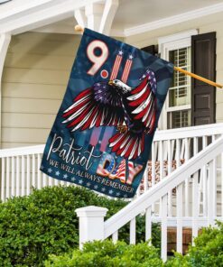 patriotic american flag with eagle flagwix™ patriot proud and remember 911 flag ntb193f 1628