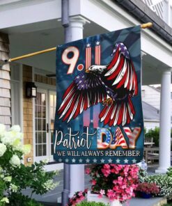 Patriotic American Flag With Eagle Flagwix™ Patriot Proud And Remember 911 Flag  NTB193F