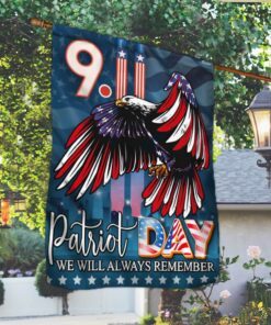 patriotic american flag with eagle flagwix™ patriot proud and remember 911 flag ntb193f 2807