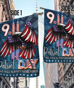 patriotic american flag with eagle flagwix™ patriot proud and remember 911 flag ntb193f 6862