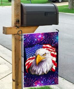 patriotic bald eagle american flag 5557