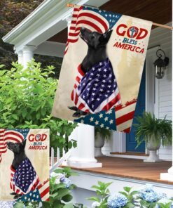 patriotic black german shepherd dog god bless america american flag tqn1341fv2 8973