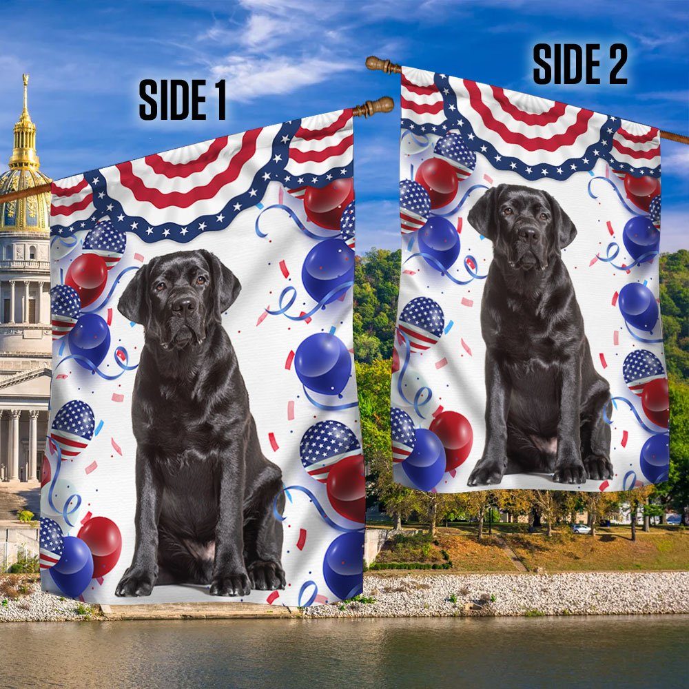 Patriotic Black Labrador Retriever Dog  4th Of July Independence Day Flag TQN1298Fv2 - Image 2