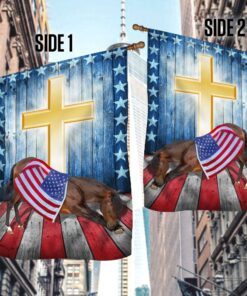patriotic bowing horse american flag ddh3206f 1757