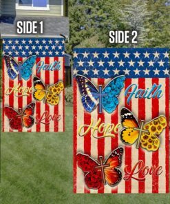patriotic butterfly faith hope love flag mln248f 7403