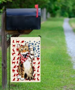 patriotic cat kitten kitty flag 5741