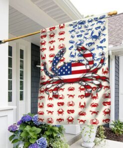 Patriotic Crab Flag 4th Of July TQN228F