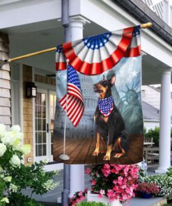 Patriotic Doberman 4th Of July Independence Day American Flag QNN525Fv6