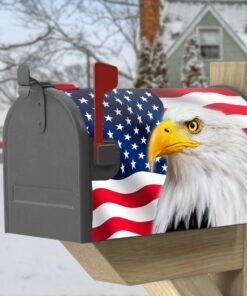 patriotic eagle american mailbox cover magnetic mln652mb 2331