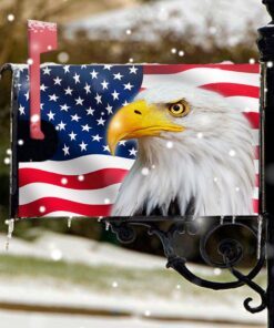 Patriotic Eagle American Mailbox Cover Magnetic MLN652MB