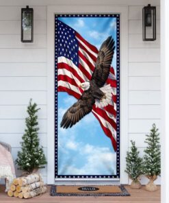 Patriotic Eagle Door Cover