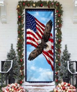 patriotic eagle door cover 2402