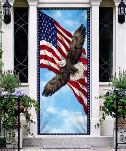 patriotic eagle door cover 5375