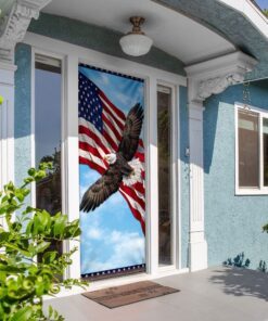 patriotic eagle door cover 8270