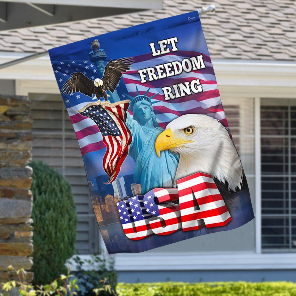 Patriotic Eagle Flag Happy Independence Day 4th of July Let Freedom Ring MLN212F - Image 2