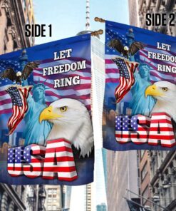 patriotic eagle flag happy independence day 4th of july let freedom ring mln212f 5387