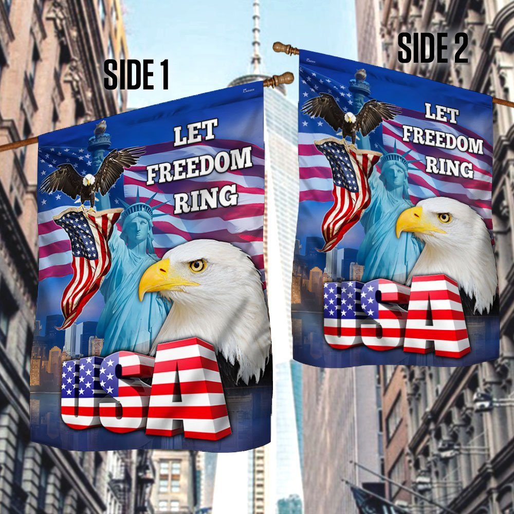 Patriotic Eagle Flag Happy Independence Day 4th of July Let Freedom Ring MLN212F - Image 4