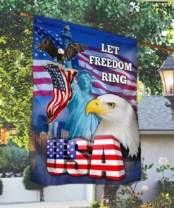 patriotic eagle flag happy independence day 4th of july let freedom ring mln212f 5739