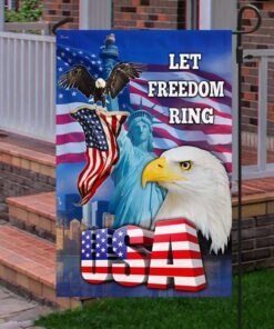 patriotic eagle flag happy independence day 4th of july let freedom ring mln212f 8907