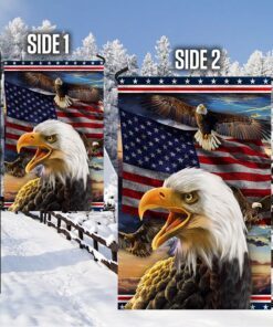 patriotic eagle garden flag &amp mailbox cover qnk757mb 2870