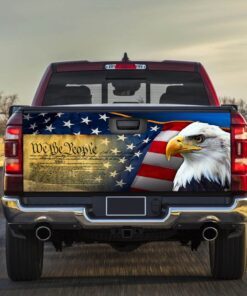 Patriotic Eagle God Bless America Truck Tailgate Decal Sticker Wrap MLH1202TD
