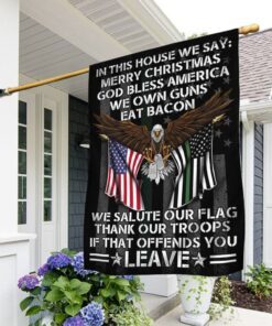 Patriotic Flag In This House We Salute Our Flag DDH2932F