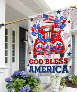 Patriotic Gnome Flag Happy Independence Day God Bless America Flag MLN203F