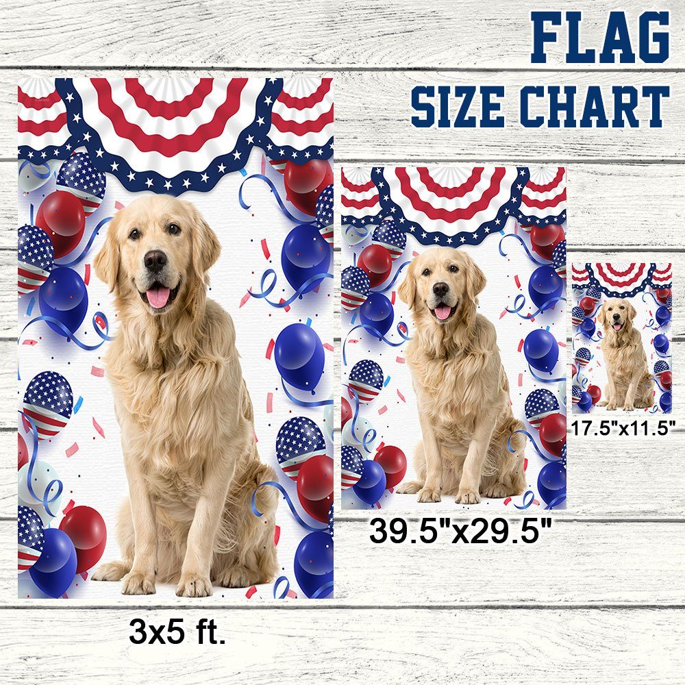 Patriotic Golden Retriever Dog 4th Of July Independence Day Flag TQN1298Fv1 - Image 7