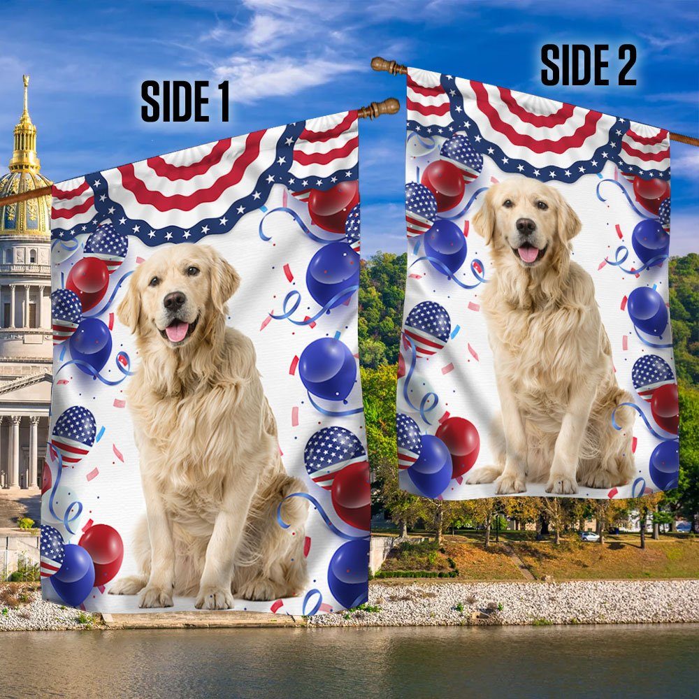Patriotic Golden Retriever Dog 4th Of July Independence Day Flag TQN1298Fv1 - Image 3