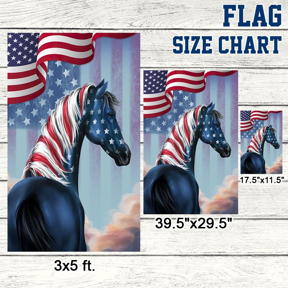Patriotic Horse 4th Of July Independence Day American Flag TQN1260F - Image 7