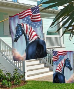 patriotic horse 4th of july independence day american flag tqn1260f 7778